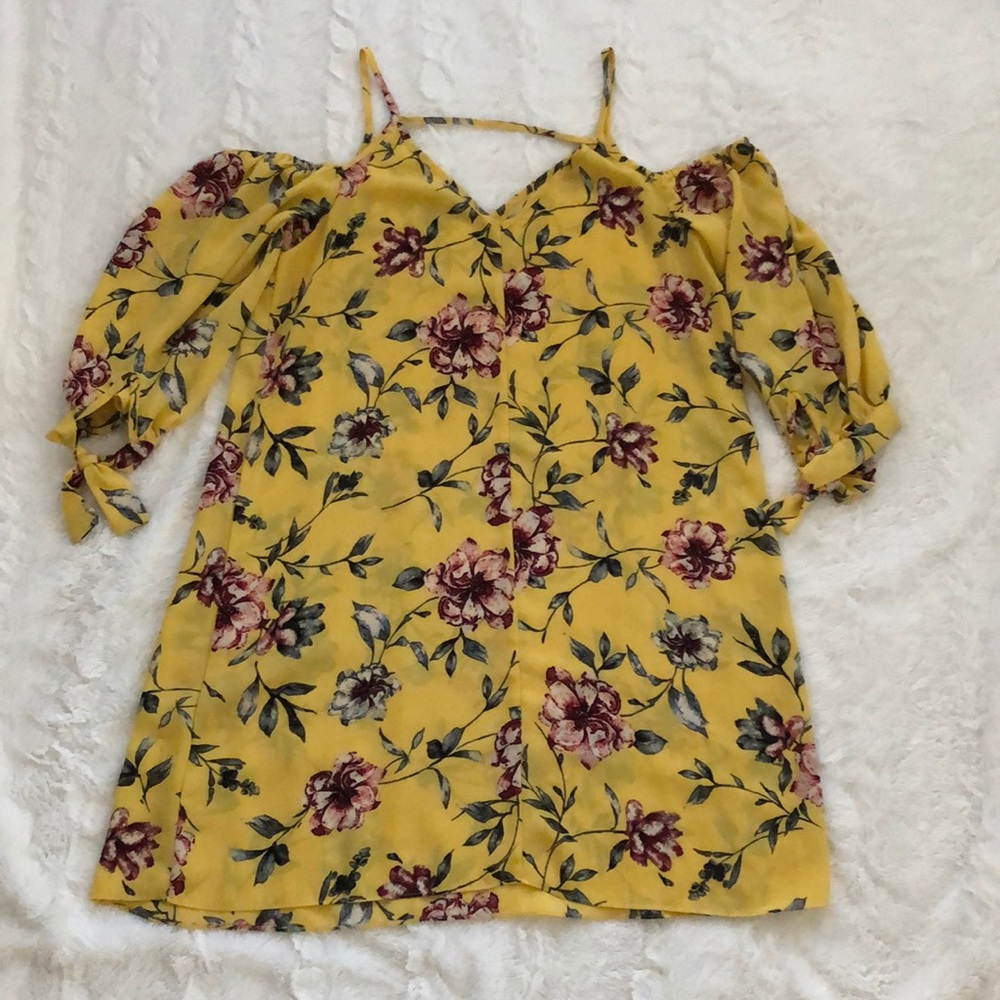 Yellow Floral Sundress - Picture 2 of 3